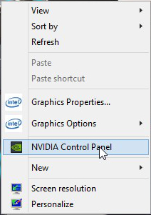 15 - Right Click Nvidia Settings